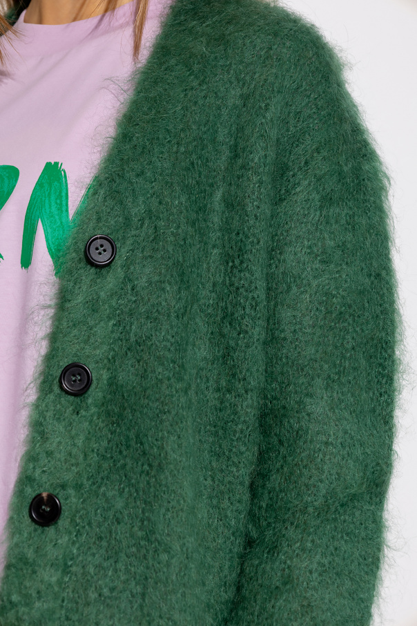 ロザリームーン　Mohair Shaggy Half Coat グリーン Mohair Shaggy Half Coat - ROSARYMOON OFFICIAL WEB STORE